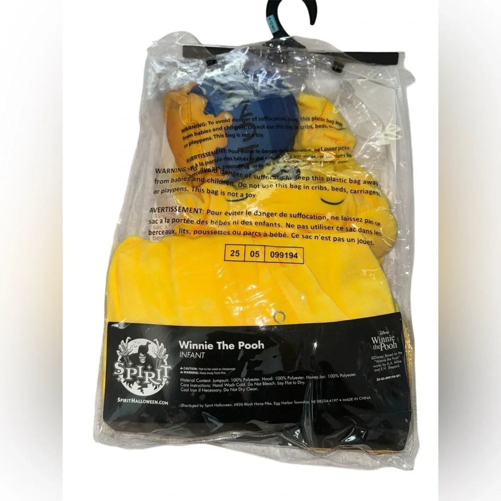 Disney Winnie the Pooh Infant Halloween Costume 6–12 Months Plush NWT